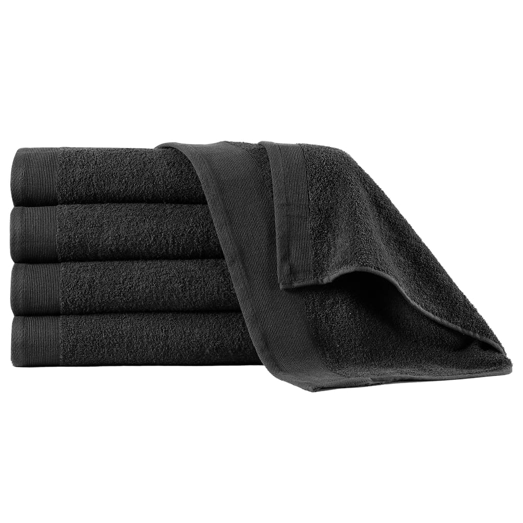 vidaXL Handdoeken 2 st 450 g/m² 50x100 cm katoen wit