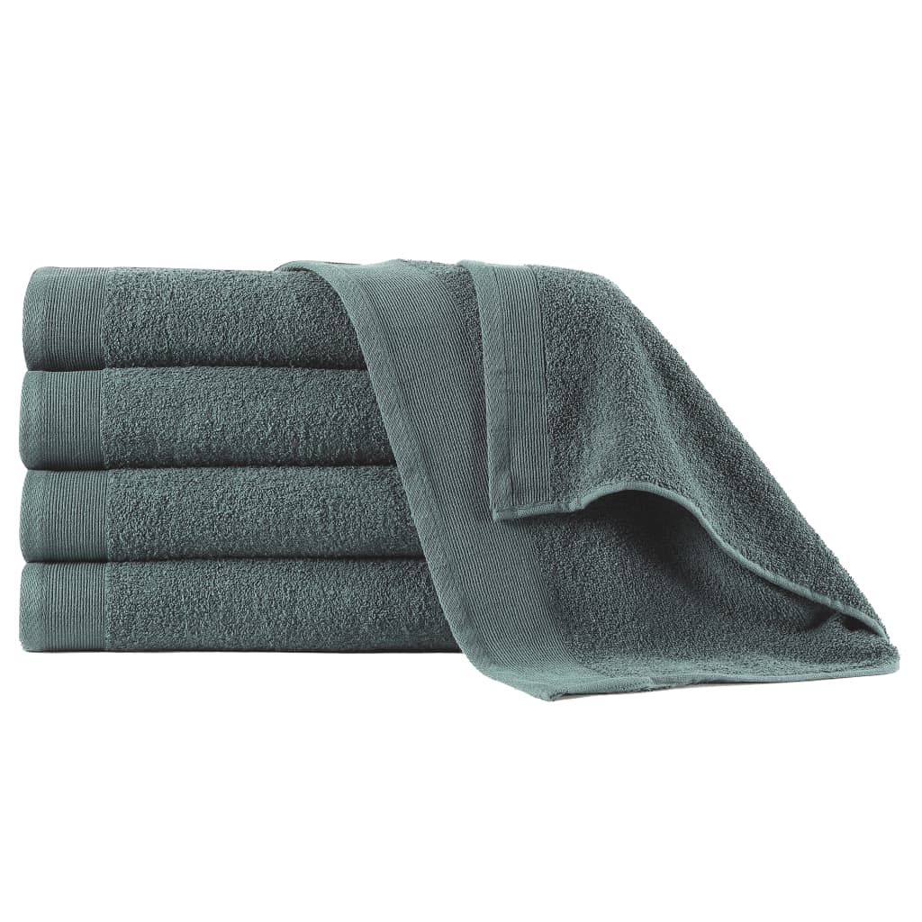 vidaXL Handdoeken 2 st 450 g/m² 50x100 cm katoen wit