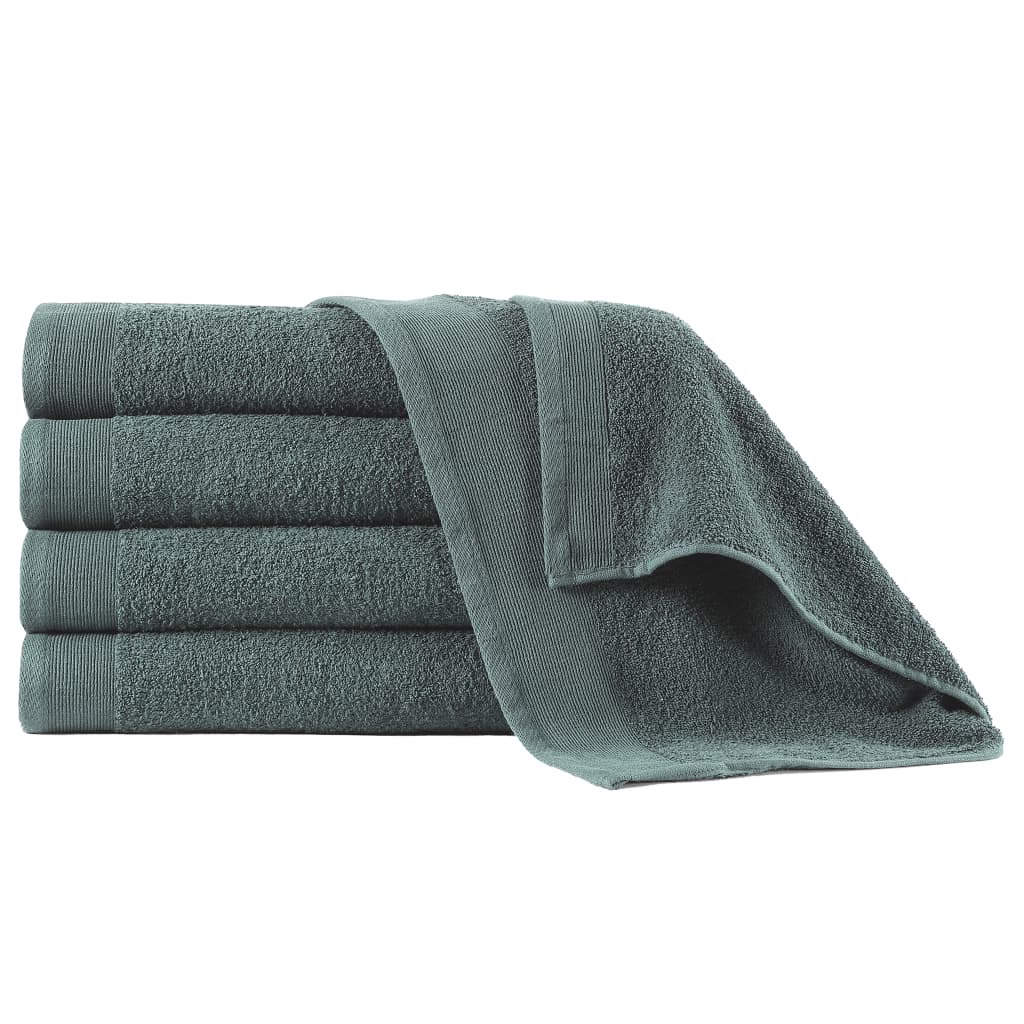 vidaXL Handdoeken 2 st 450 g/m² 50x100 cm katoen wit