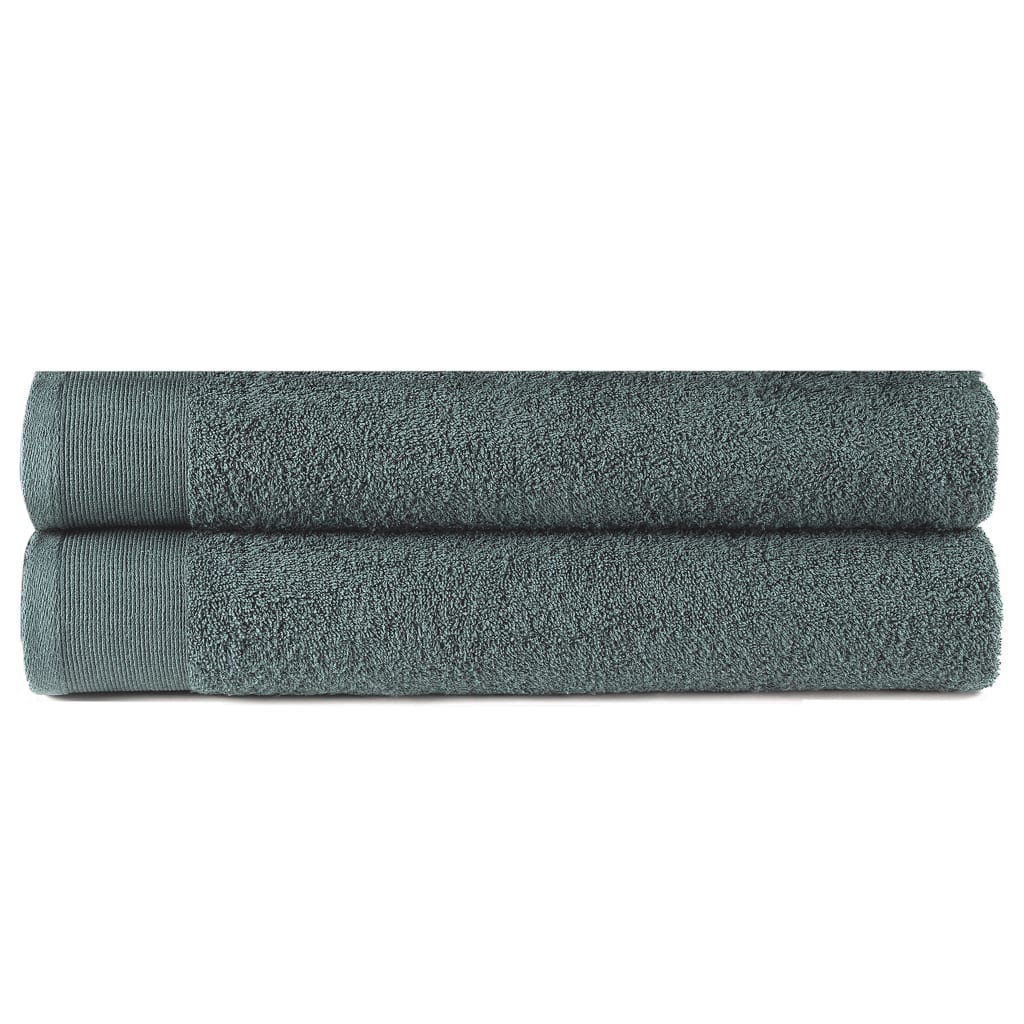 vidaXL Handdoeken 2 st 450 g/m² 50x100 cm katoen wit