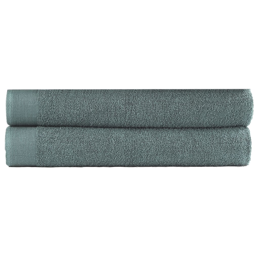 vidaXL Handdoeken 2 st 450 g/m² 50x100 cm katoen wit