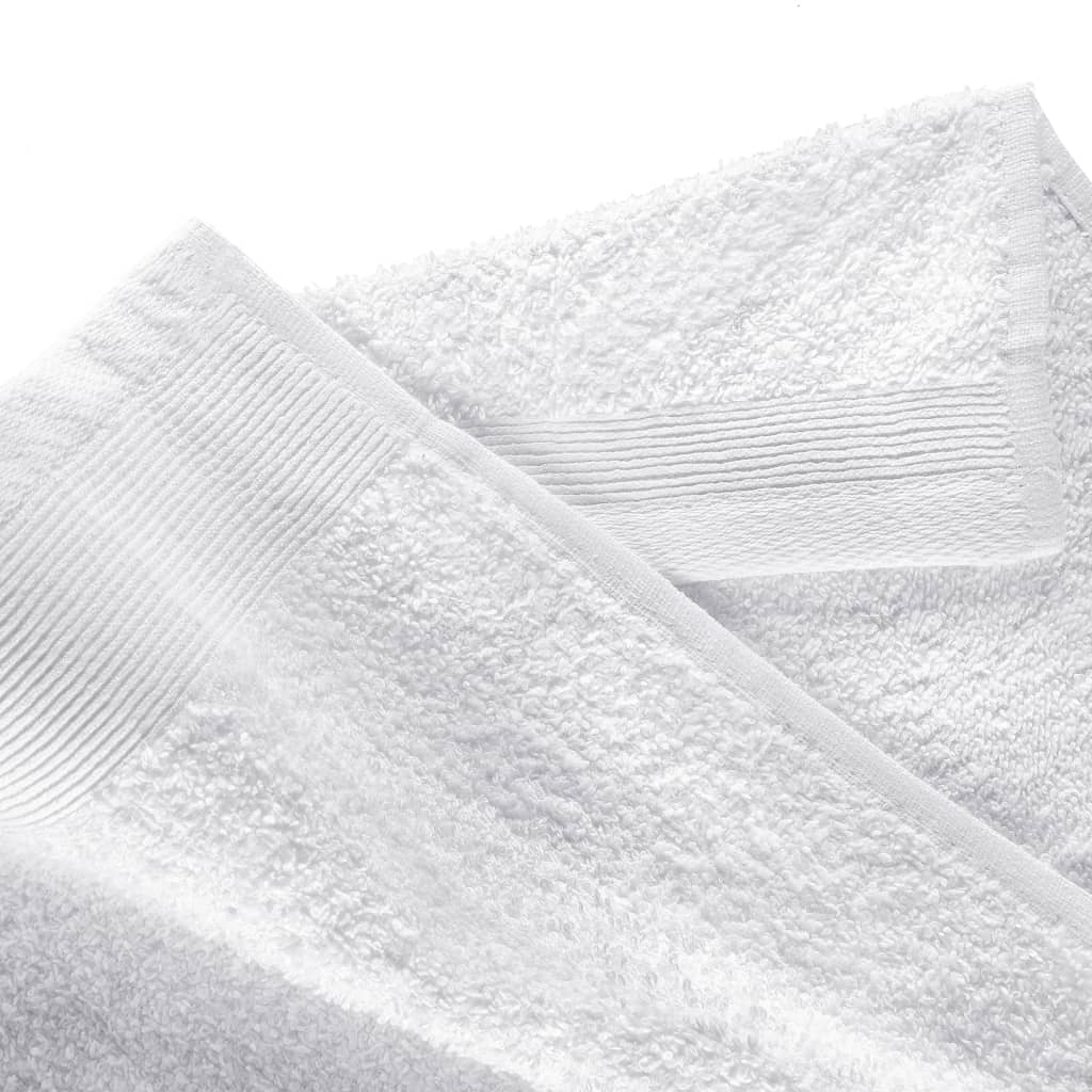 vidaXL 12-delige Doekenset 450 g/m² katoen wit