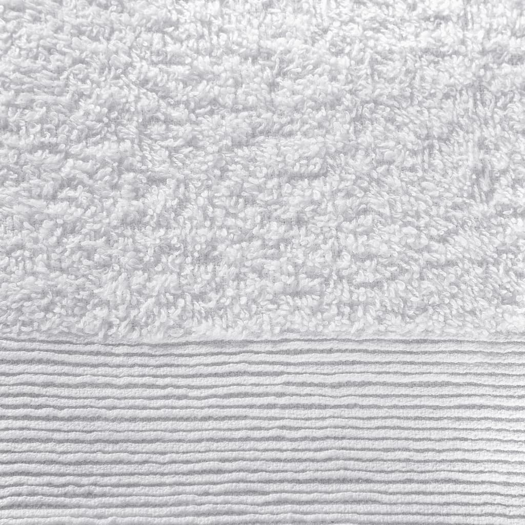 vidaXL 12-delige Doekenset 450 g/m² katoen wit