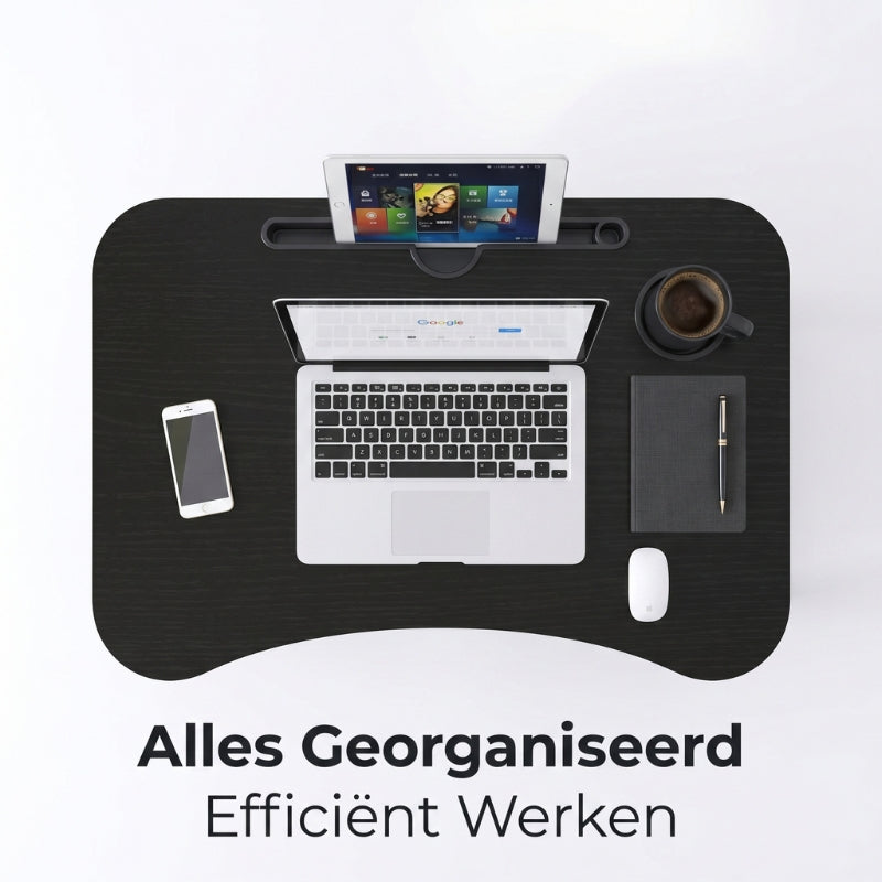 Aashly Verstelbaar Laptopbureau van Goede Kwaliteit – MDF 12mm Opvouwbare Tafel