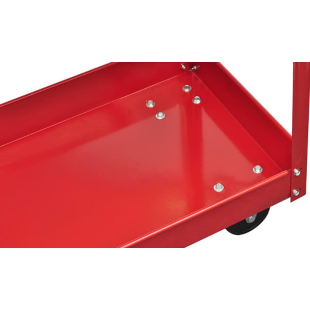 vidaXL Gereedschapstrolley 100 kg rood