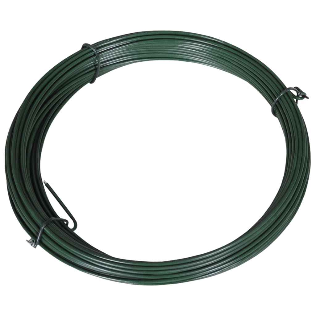 vidaXL Hekbinddraad 25 m 1,4/2 mm staal grijs