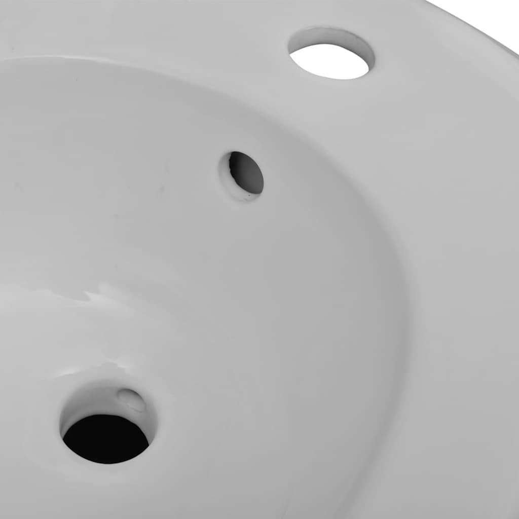 Keramieken wandbidet wit