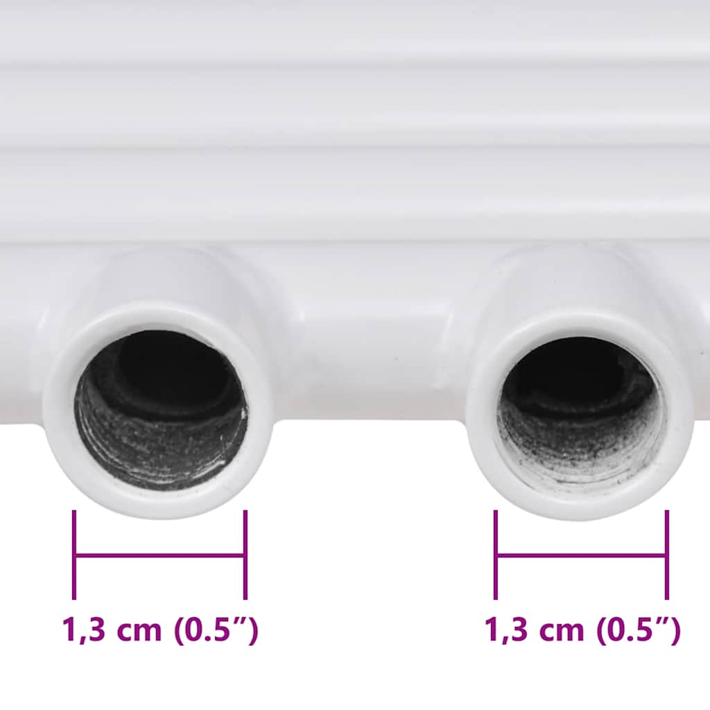 vidaXL Radiator / handdoekenrek recht 480x480 mm
