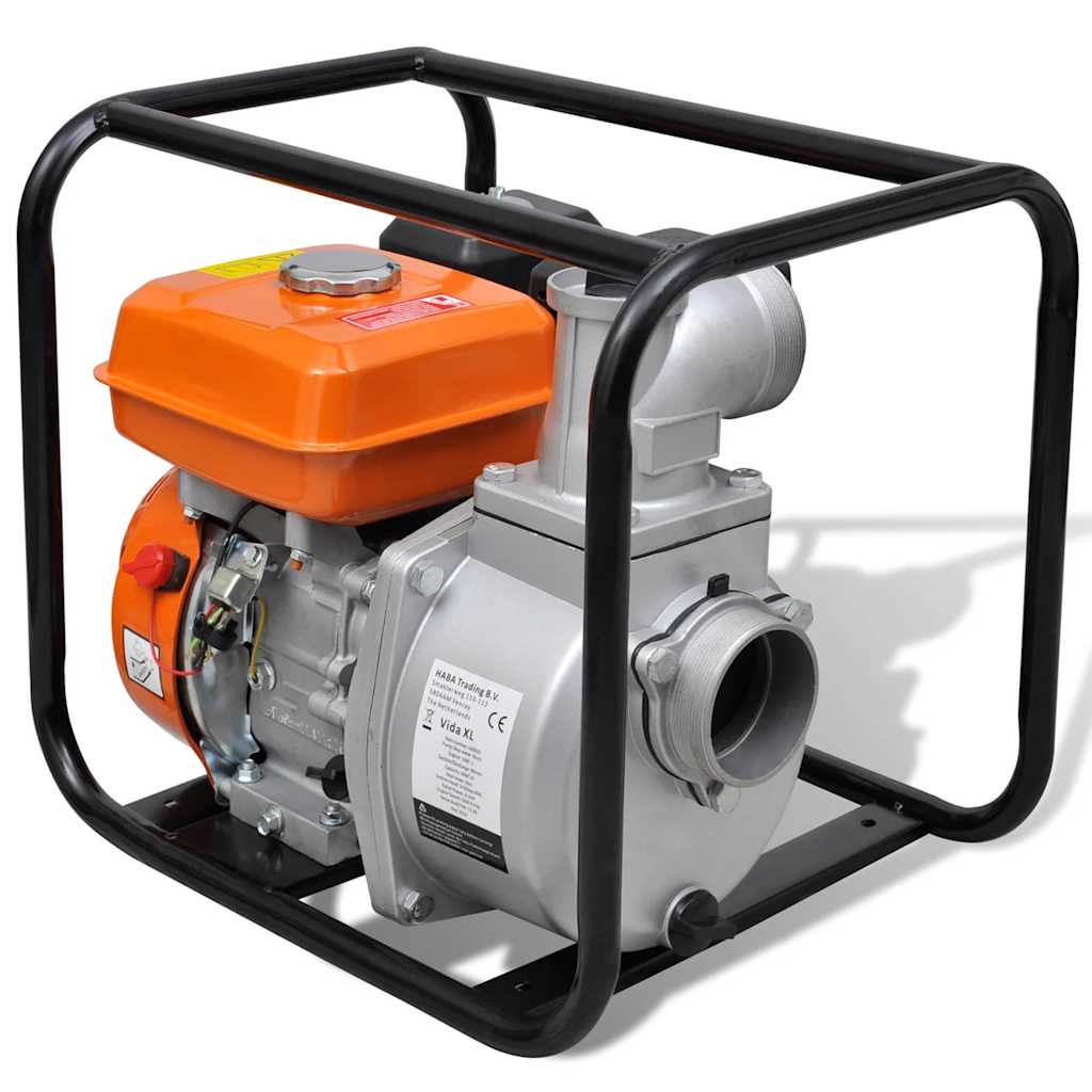 vidaXL Waterpomp benzine 80 mm 4800 W