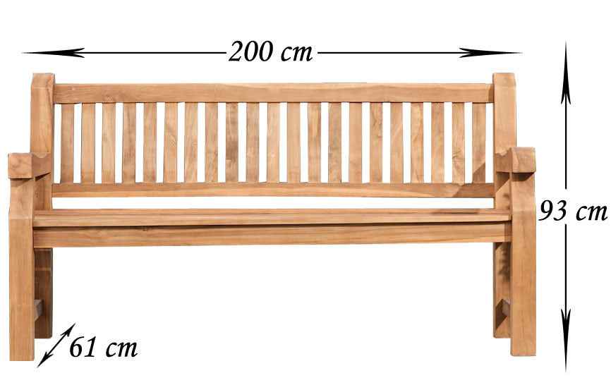 Teakbank Jackson teak,200 cm teak