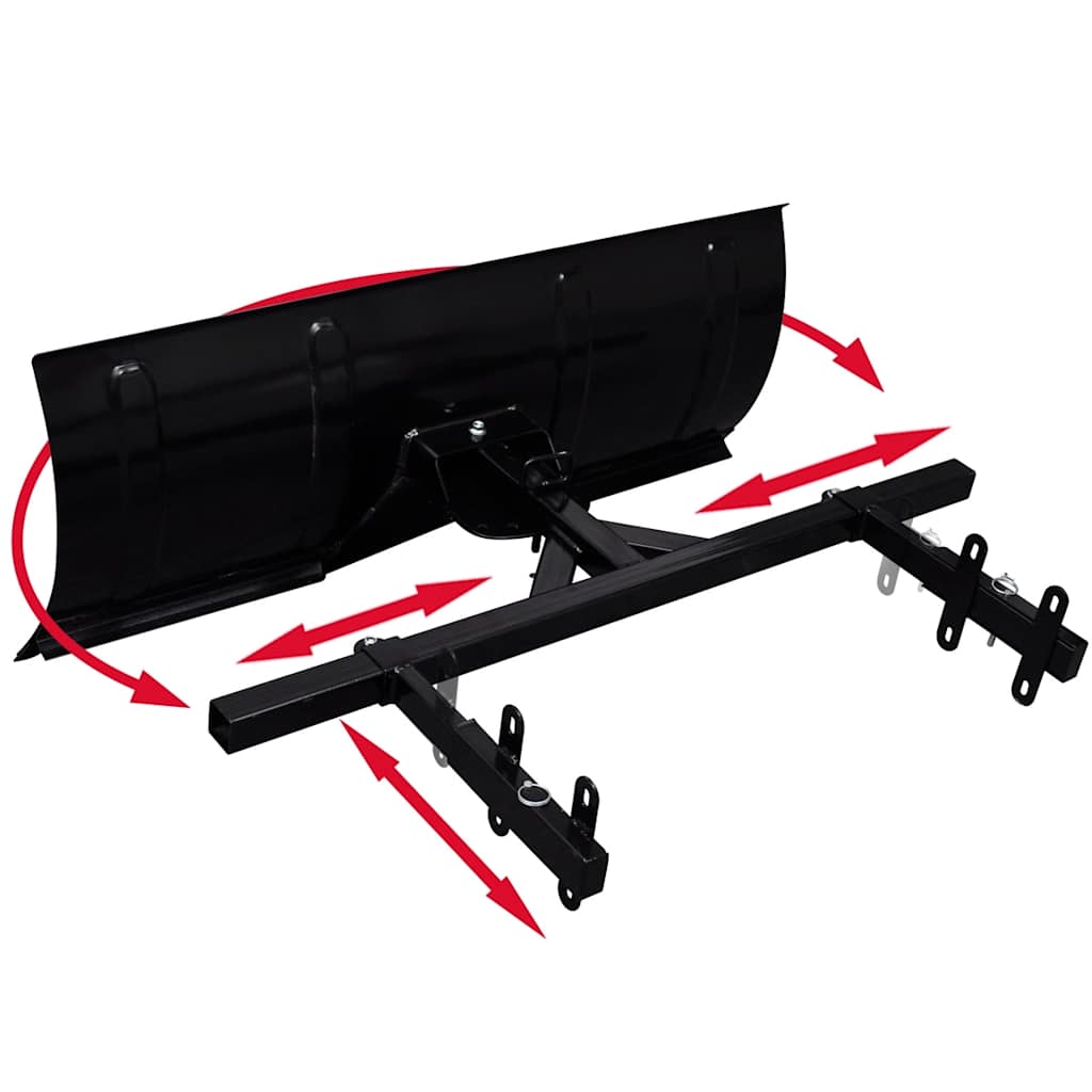 vidaXL Sneeuwploegblad voor sneeuwschuiver 80x44 cm