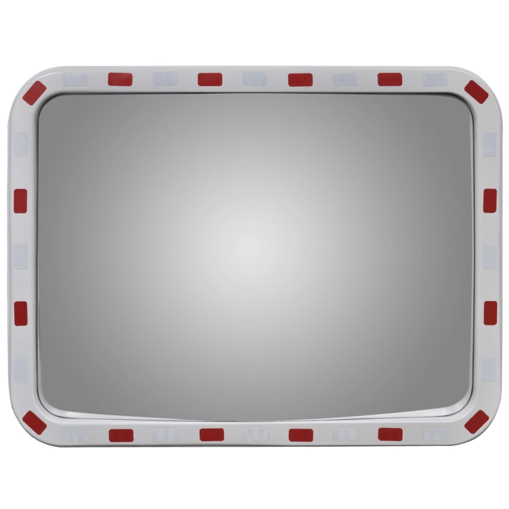 vidaXL Verkeersspiegel rechthoekig met reflectors 40x60 cm
