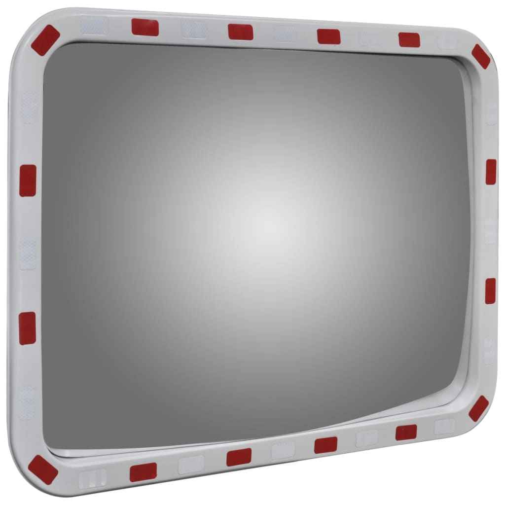 vidaXL Verkeersspiegel rechthoekig met reflectors 40x60 cm