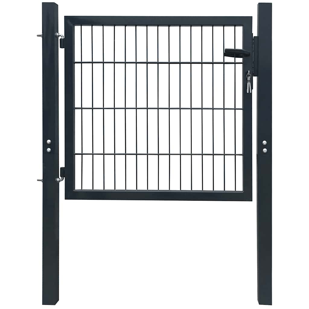 vidaXL Poort dubbelstaafmat (enkel) 106x210 cm groen