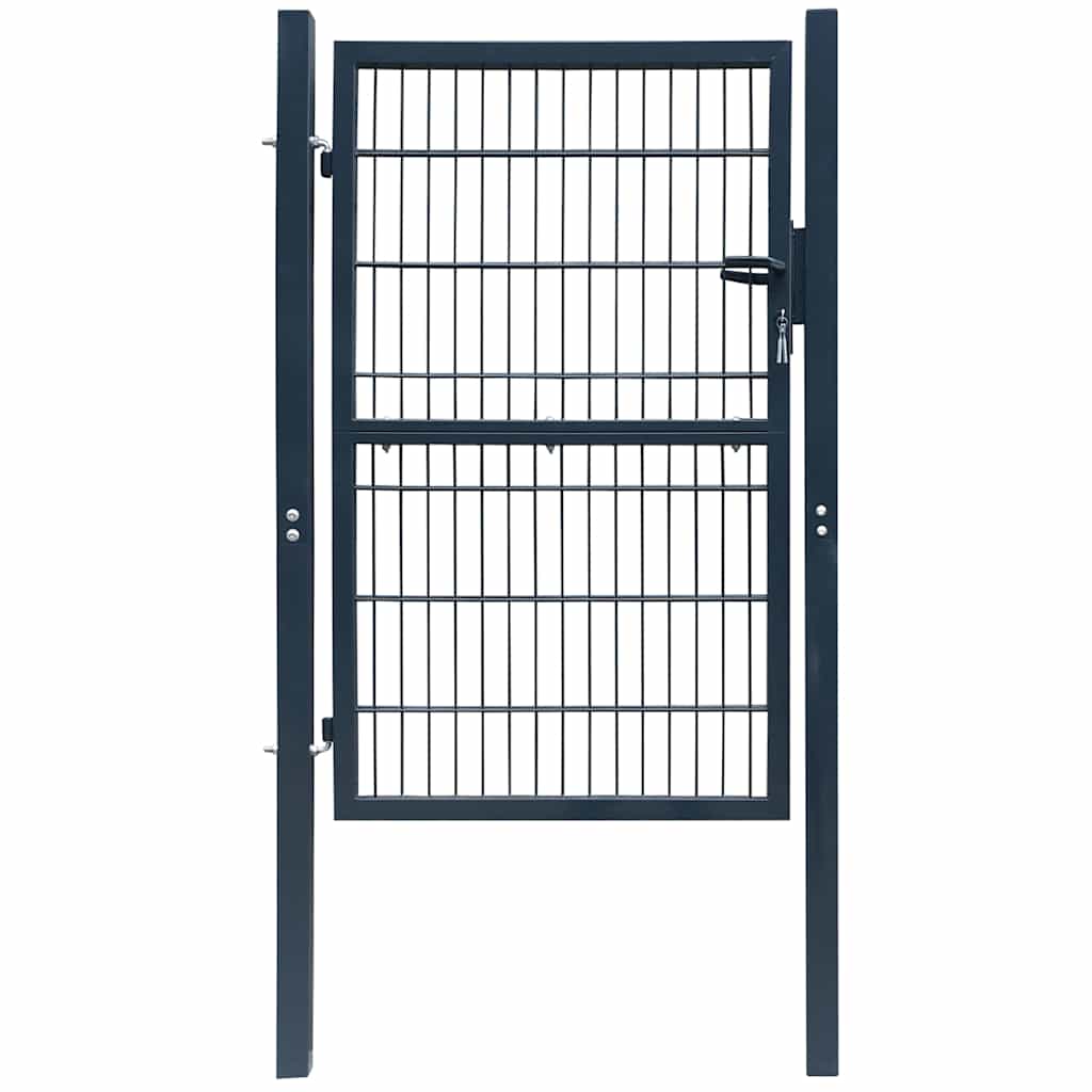 vidaXL Poort dubbelstaafmat (enkel) 106x210 cm groen