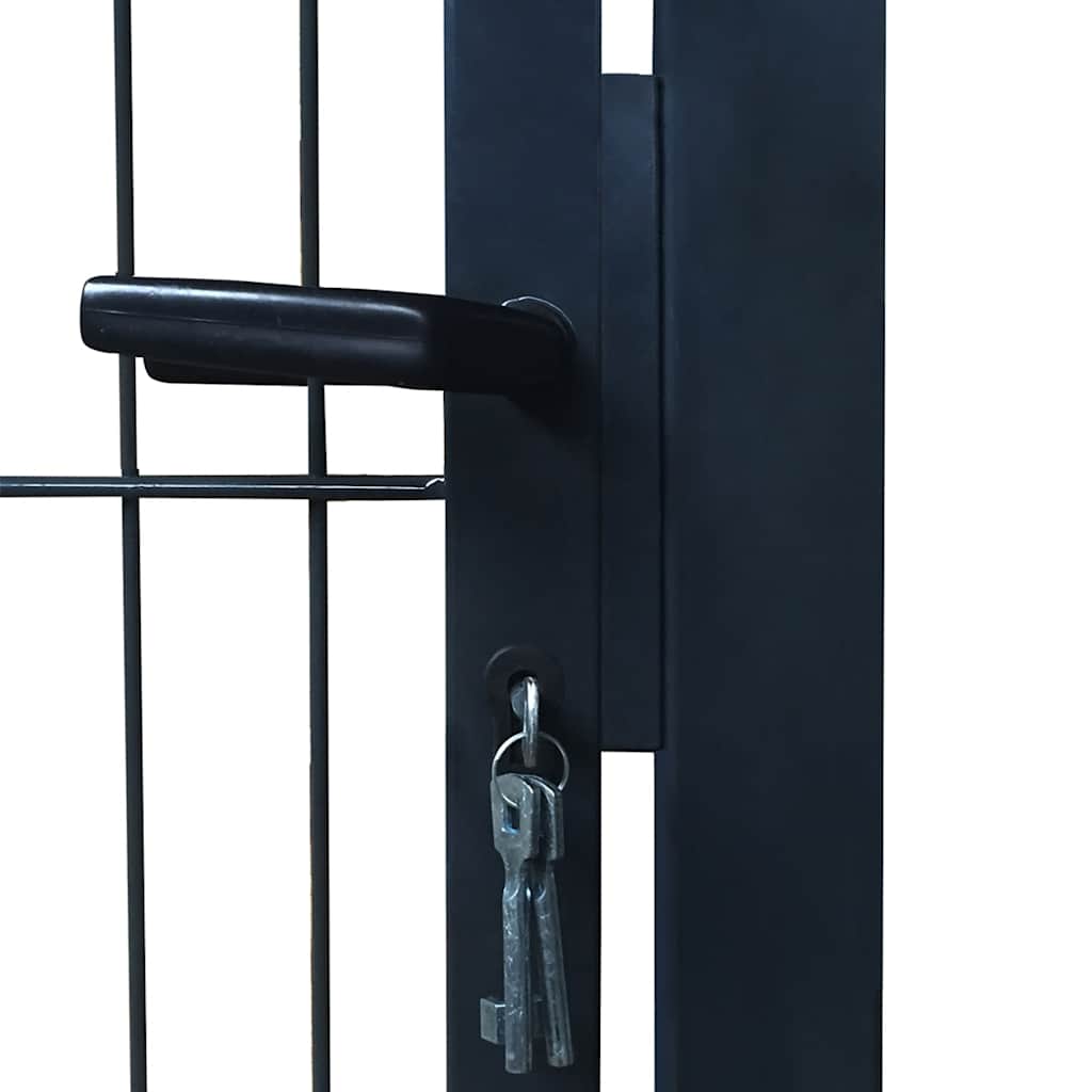 vidaXL Poort dubbelstaafmat (enkel) 106x210 cm groen