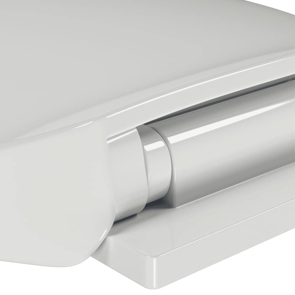 vidaXL Toiletbril soft-close ovaal wit