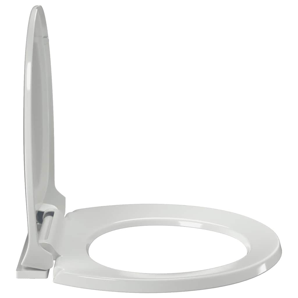 vidaXL Toiletbril soft-close ovaal wit