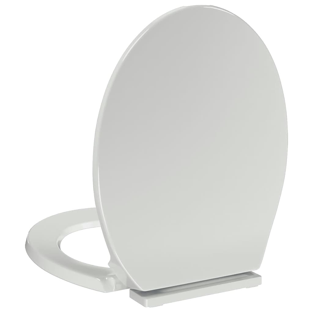 vidaXL Toiletbril soft-close ovaal wit