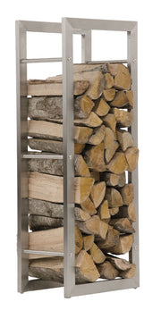 Brandhoutstandaard KERI RVS 25x60x100 cm edelstahl