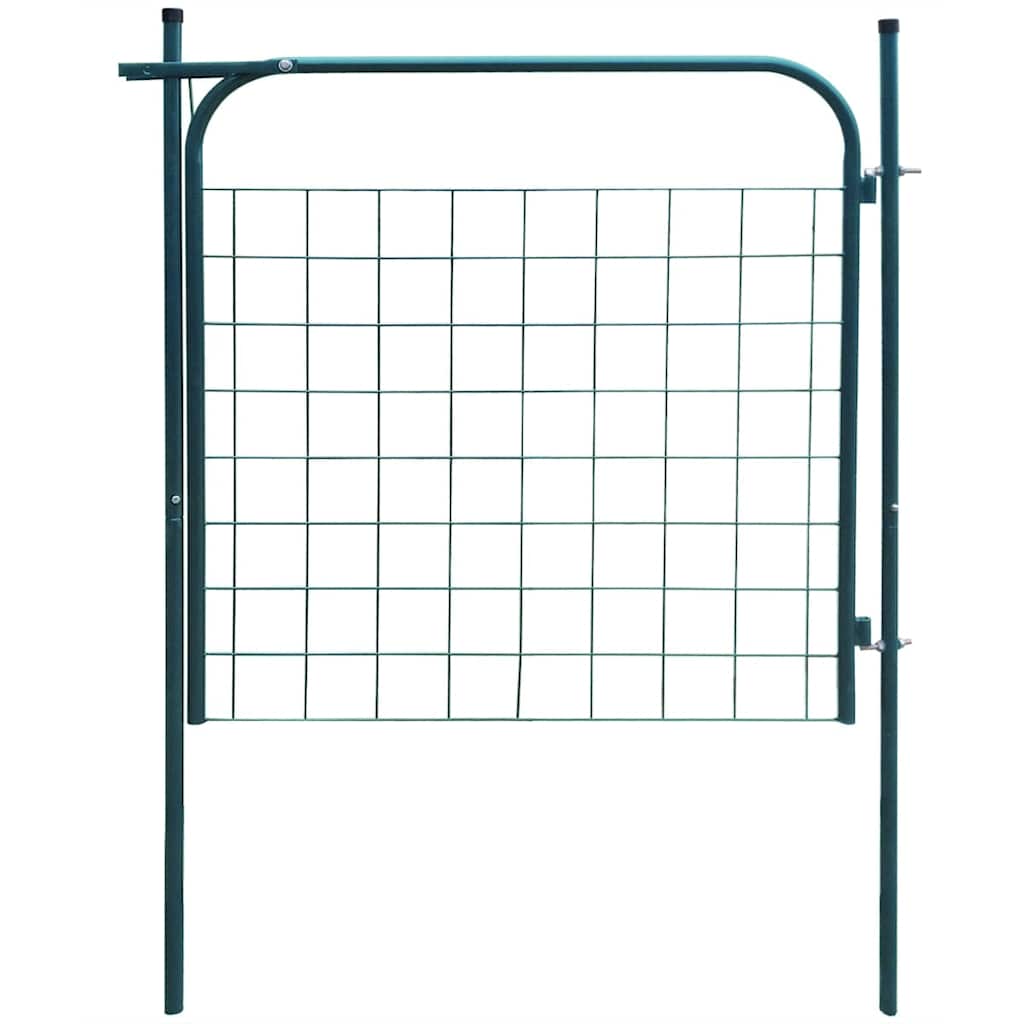vidaXL Tuinhekpoort 100x100 cm Groen
