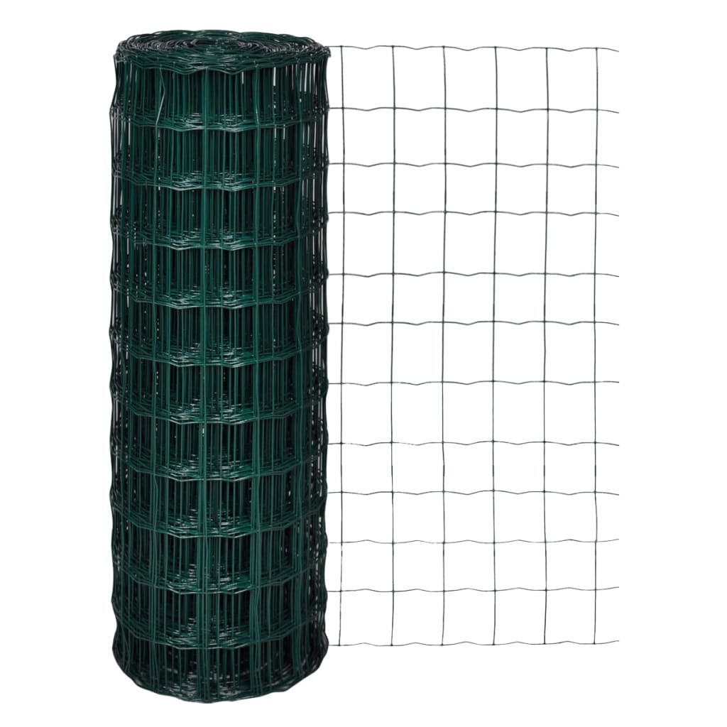 vidaXL Euro Hek Groen 0.4x10 m Staal