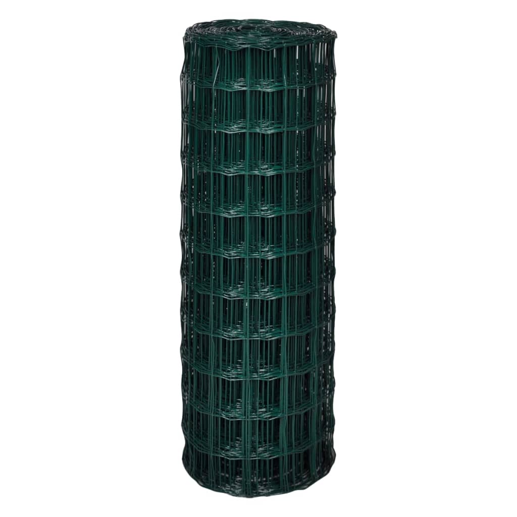 vidaXL Euro Hek Groen 0.4x10 m Staal