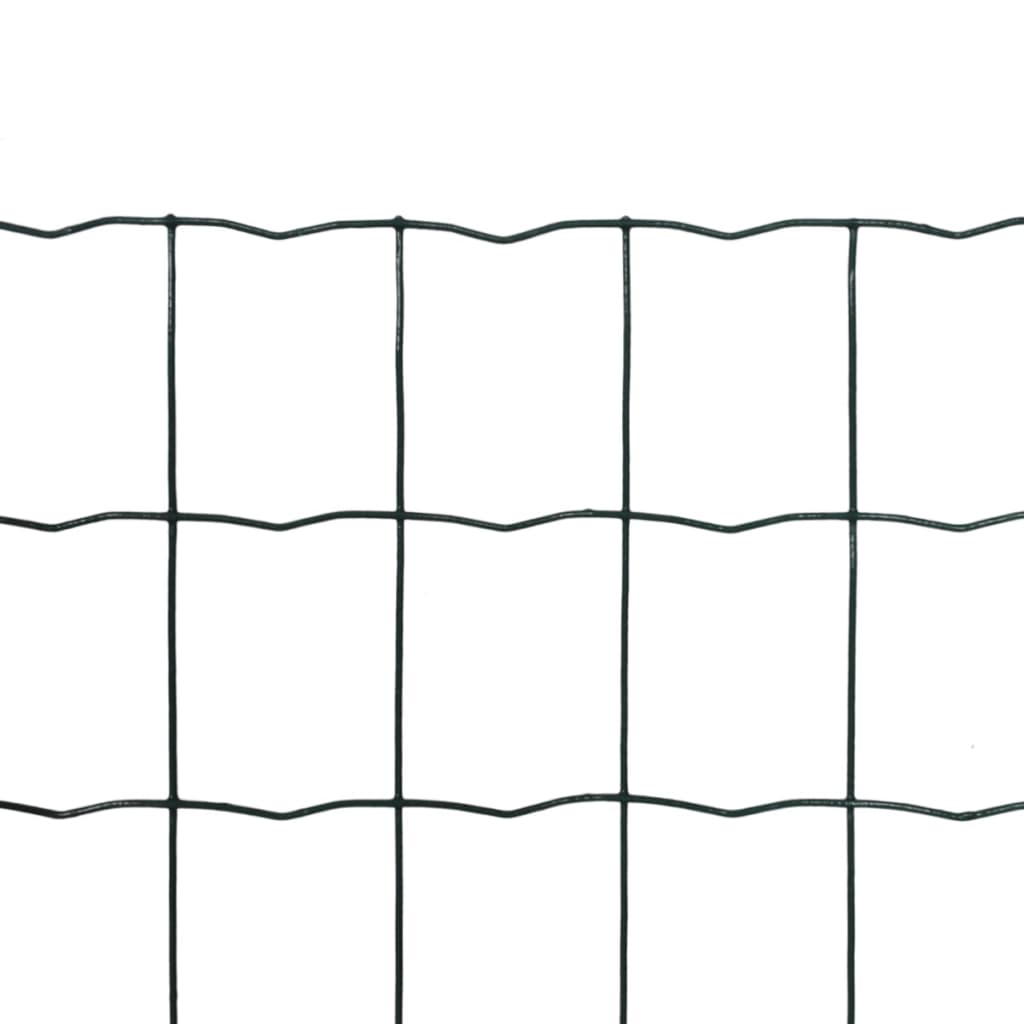 vidaXL Euro Hek Groen 0.4x10 m Staal