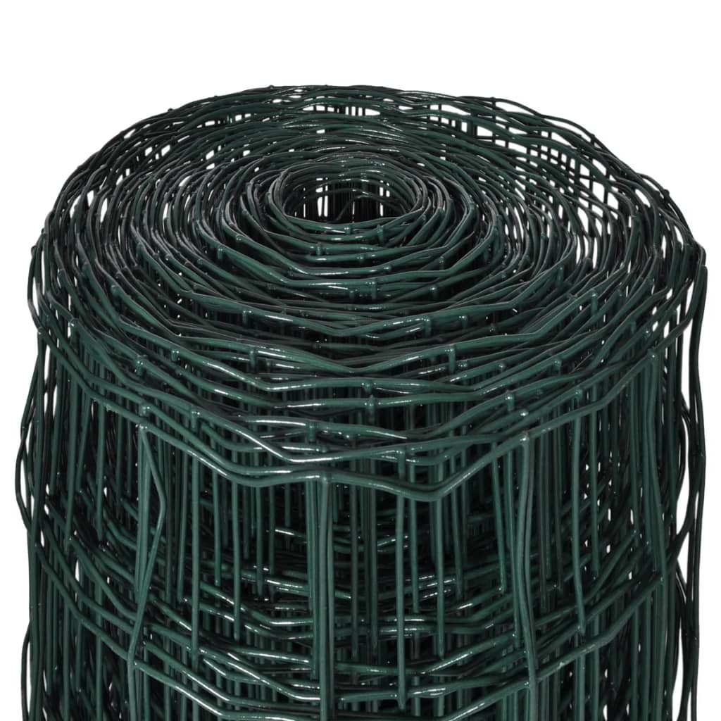 vidaXL Euro Hek Groen 0.4x10 m Staal