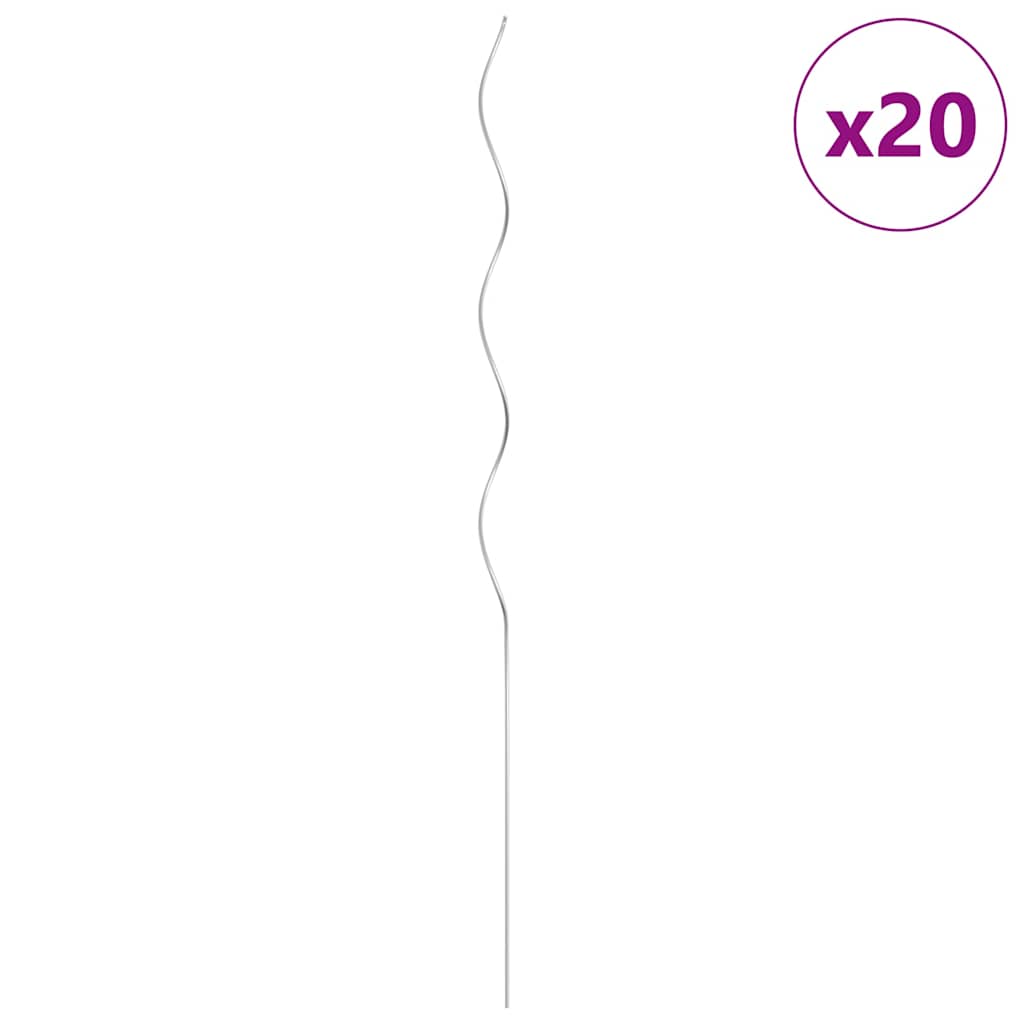 vidaXL Spiraal Plantsteunen 50 stuks 150 cm Gegalvaniseerd Staal