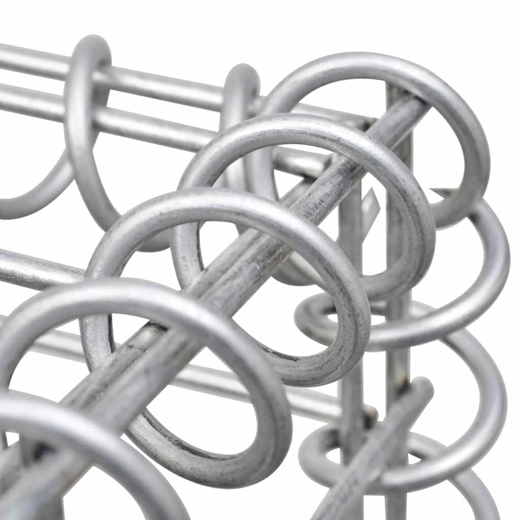vidaXL Gabion mand U-vormig 160x20x150 cm staal