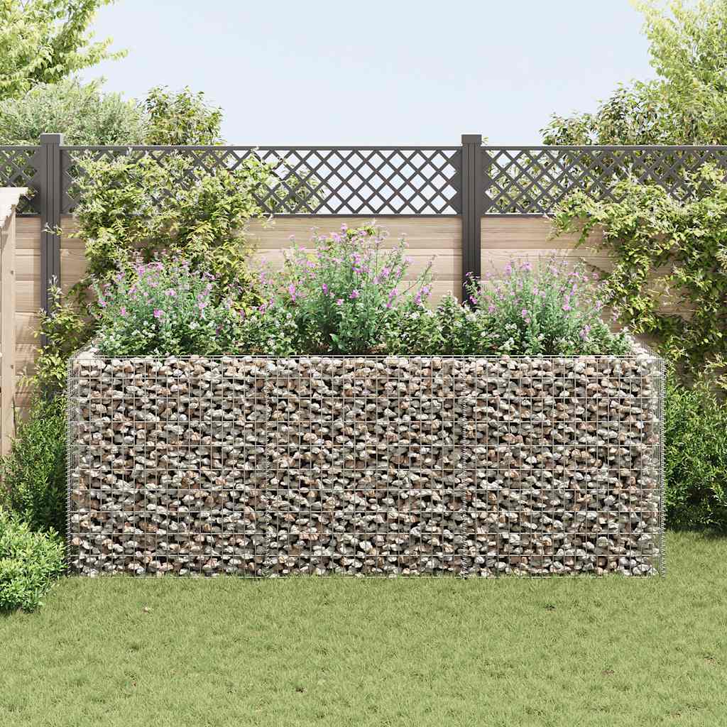 vidaXL Gabion plantenbak verhoogd 360x90x100 cm staal