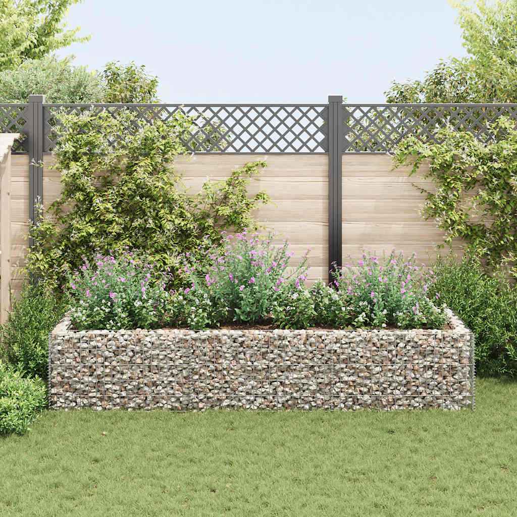 vidaXL Gabion plantenbak verhoogd 360x90x100 cm staal
