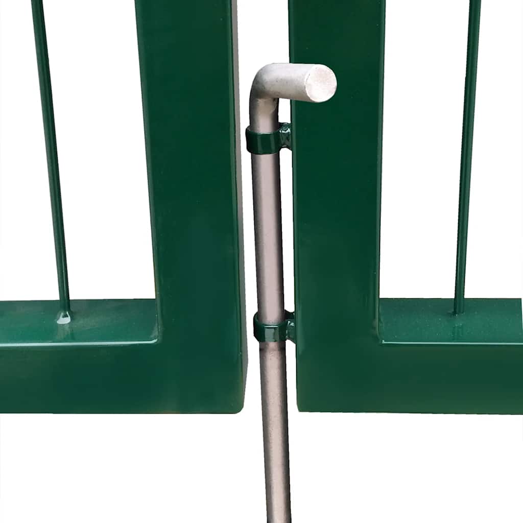 vidaXL Poort met palen 350x120 cm staal antraciet