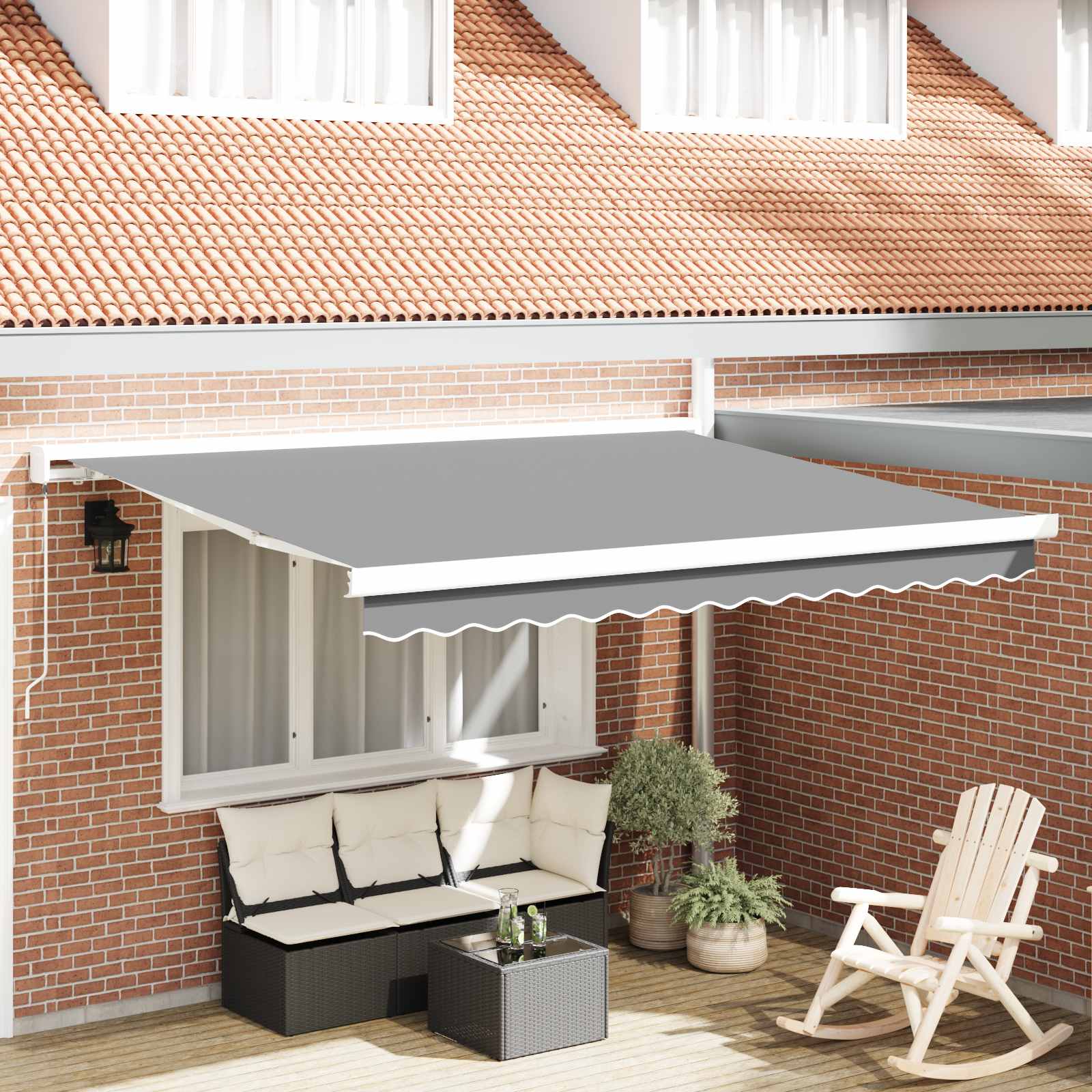 Markies Wit 3 x 2,5 m Metaal