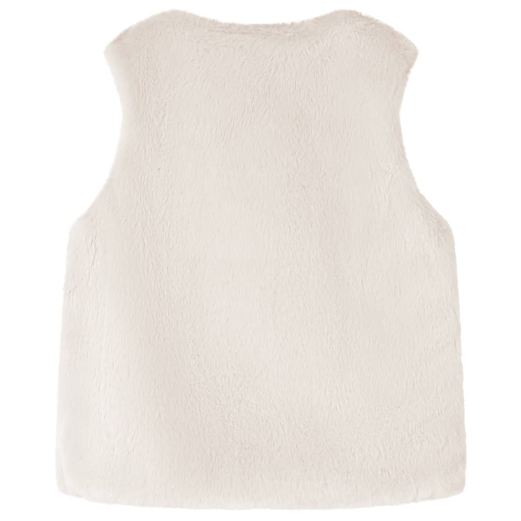 Kinderjas 92 kunstvacht beige