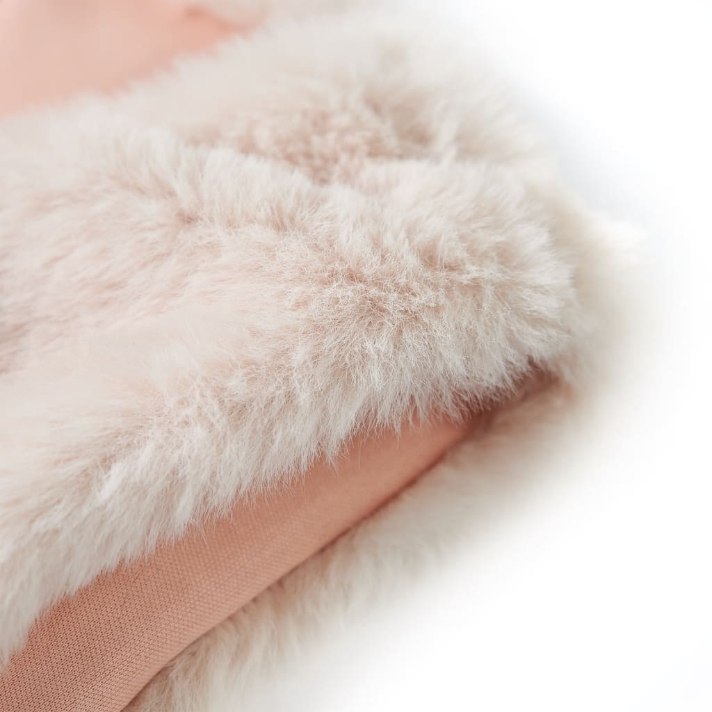 Kinderjas 92 kunstvacht beige