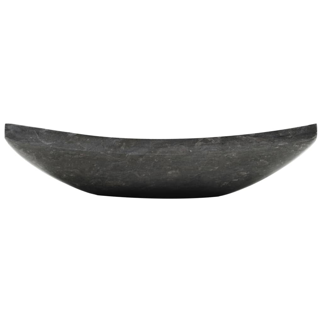 vidaXL Gootsteen 50x35x12 cm marmer zwart