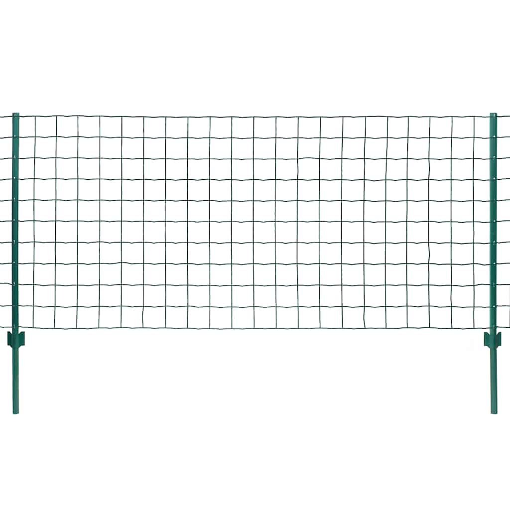 vidaXL Euro hek 20x0,8 m staal groen