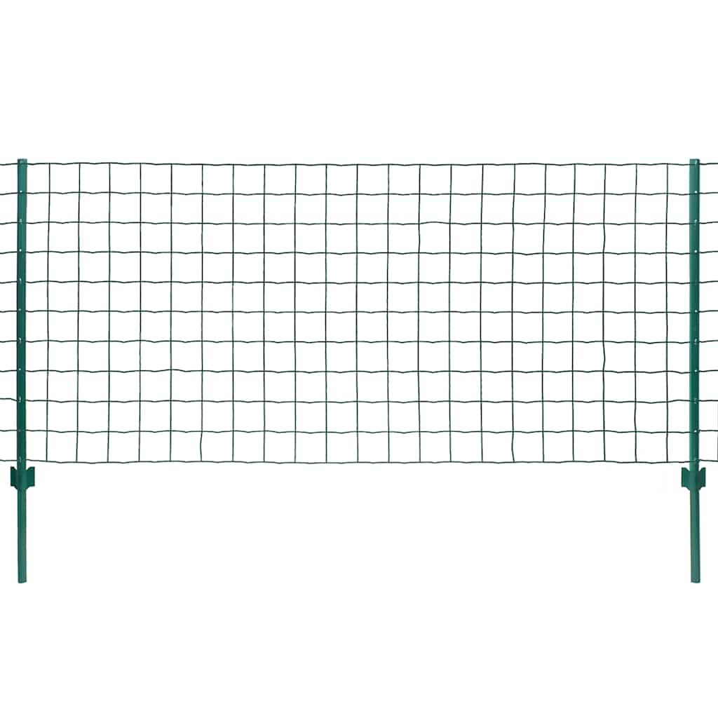 vidaXL Euro hek 20x0,8 m staal groen