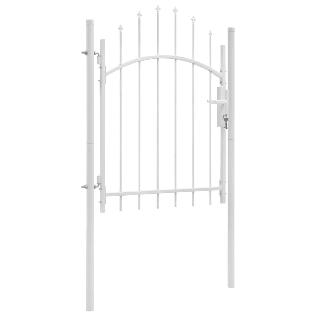 vidaXL Poort 1x1,75 m staal zwart