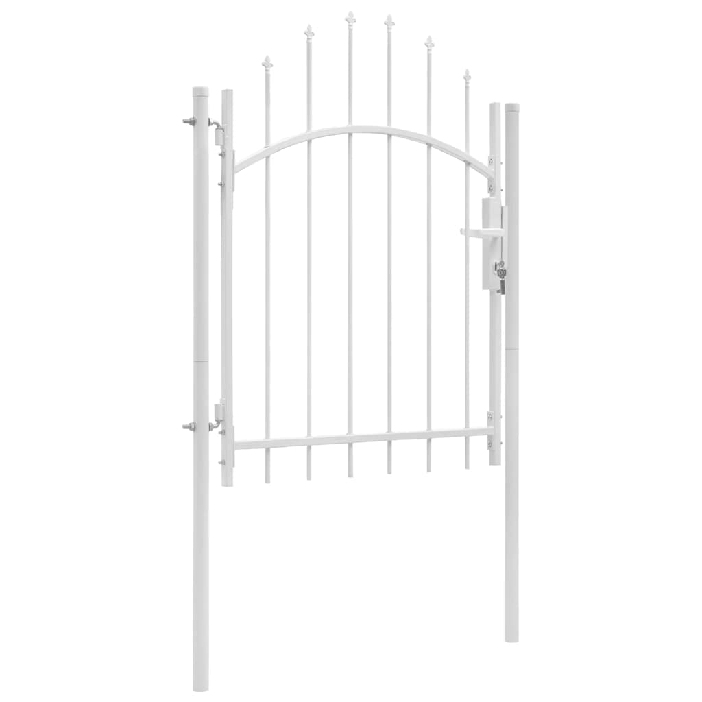 vidaXL Poort 1x1,75 m staal zwart