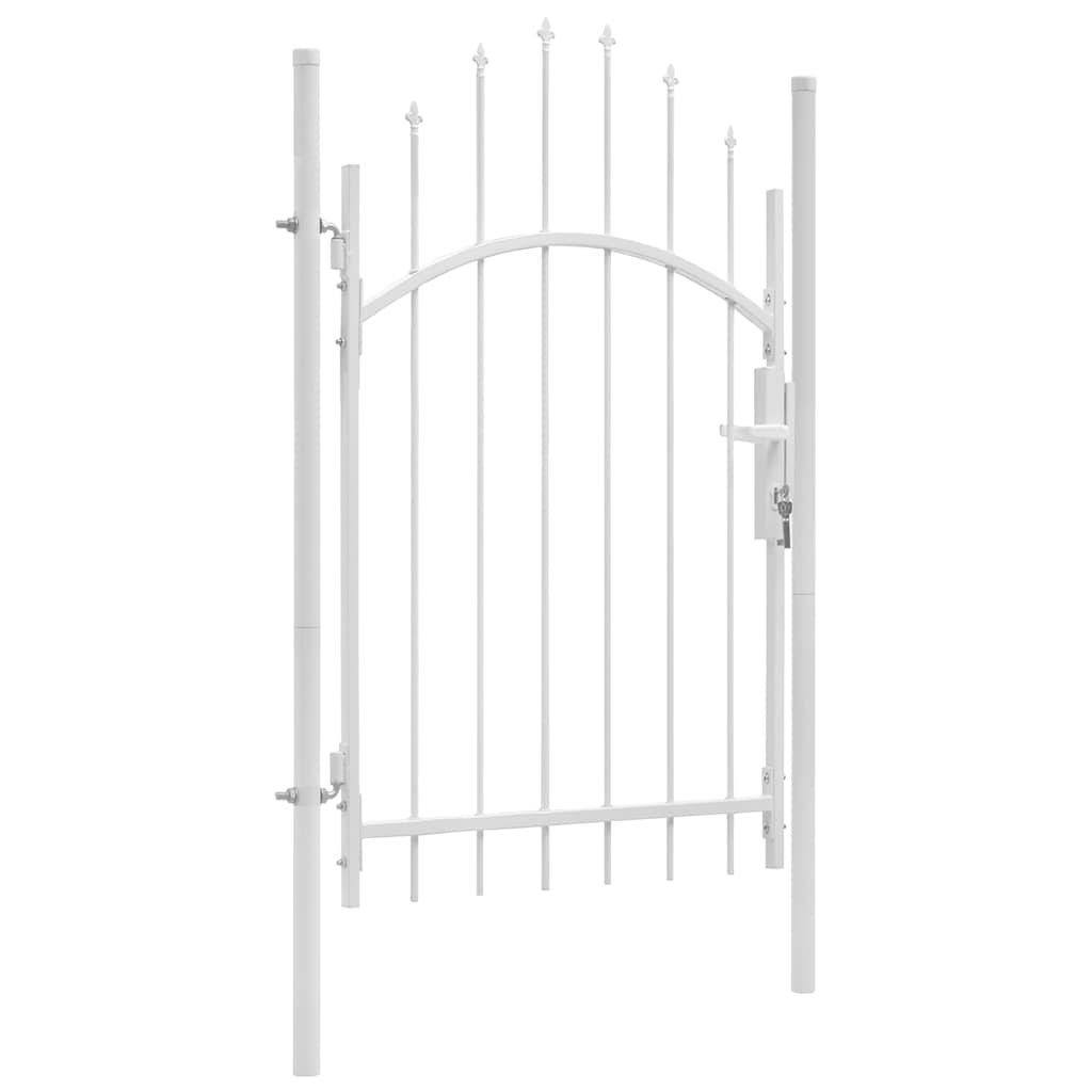 vidaXL Poort 1x1,75 m staal zwart