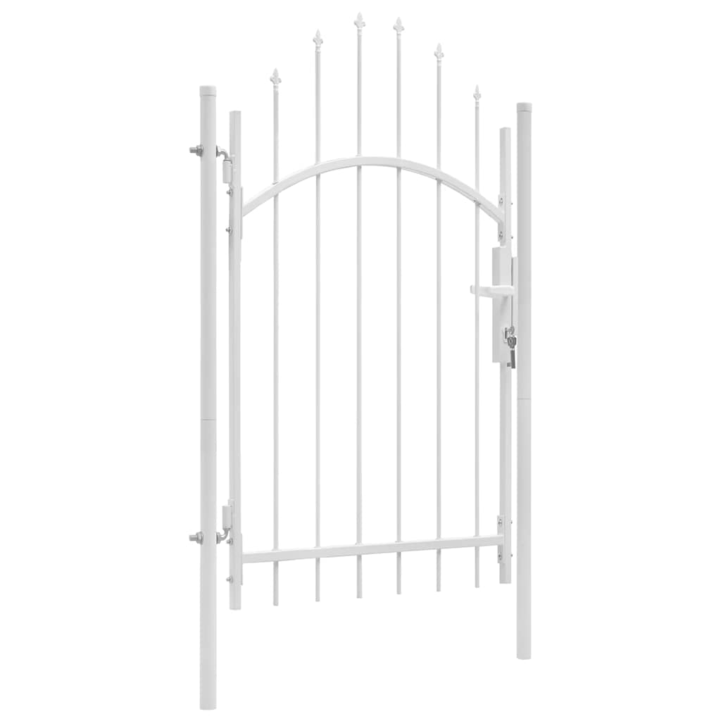 vidaXL Poort 1x1,75 m staal zwart