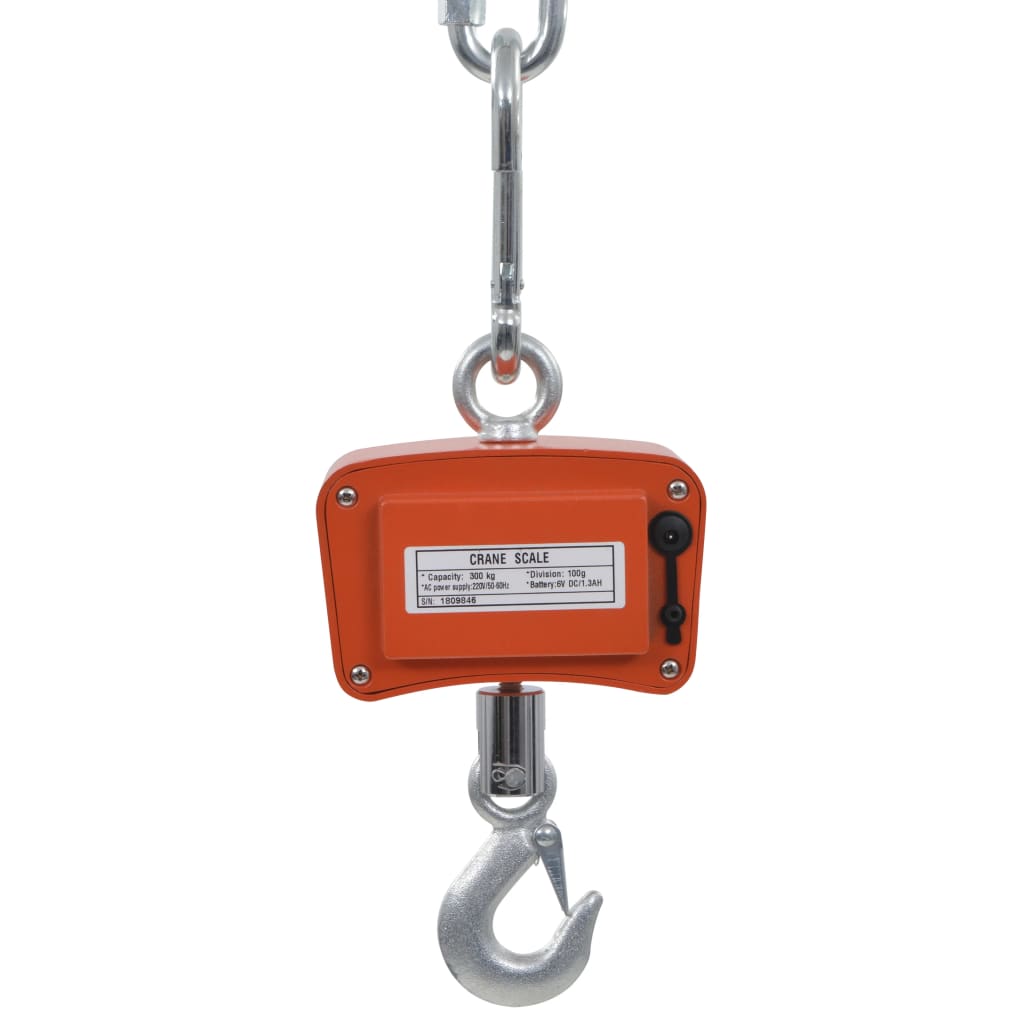 vidaXL Kraanweegschaal elektrisch 300 kg