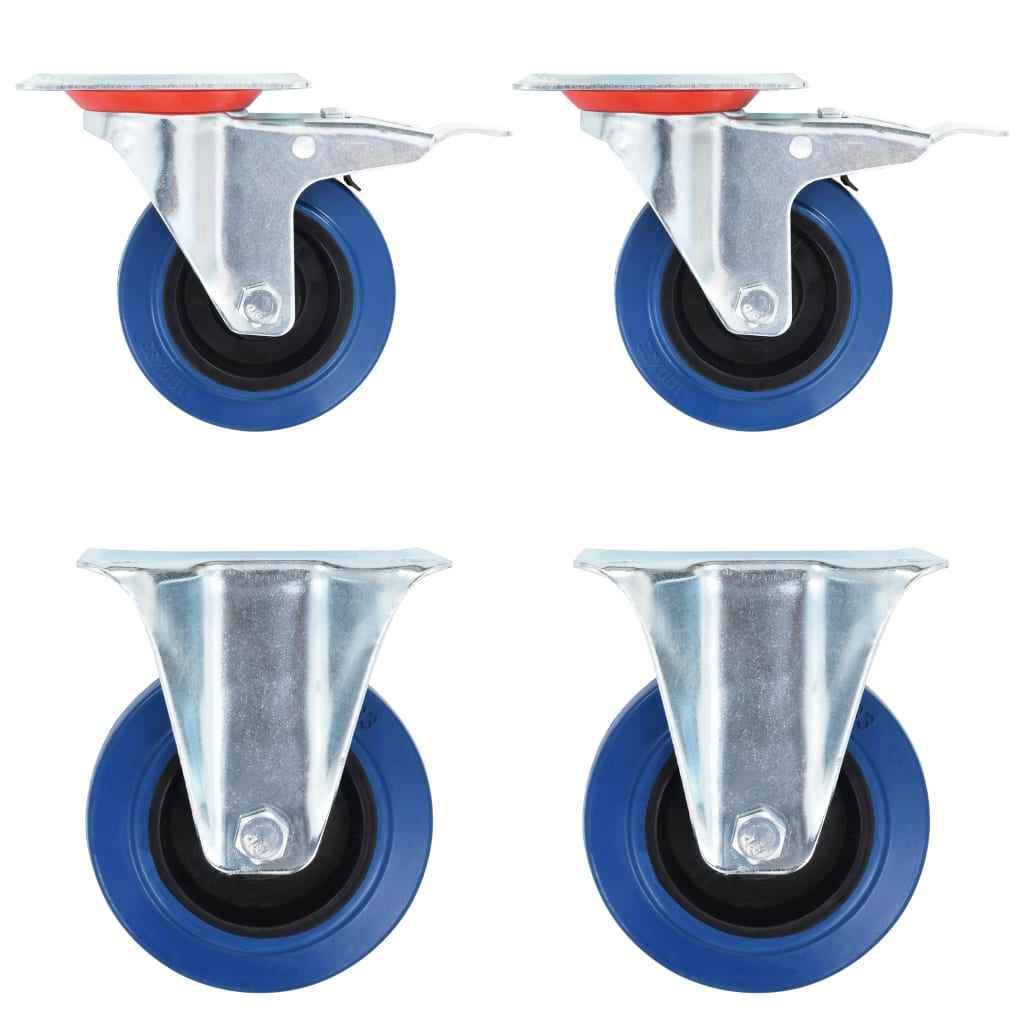 vidaXL Wielen 4 st 100 mm
