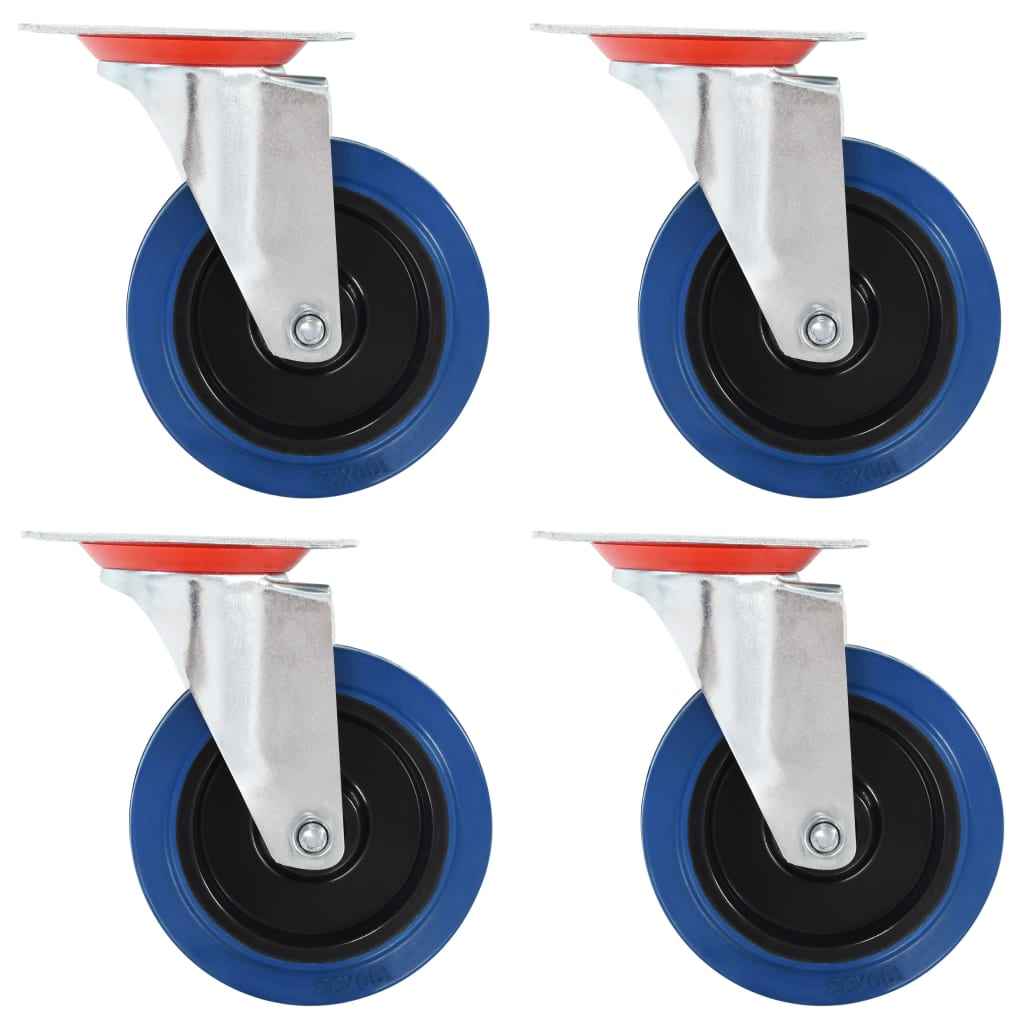 vidaXL Zwenkwielen 4 st 100 mm