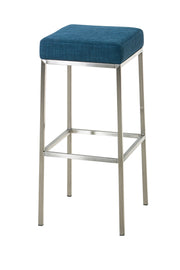 Barkruk Montreal 85 Stof blauw,roestvrij staal blau