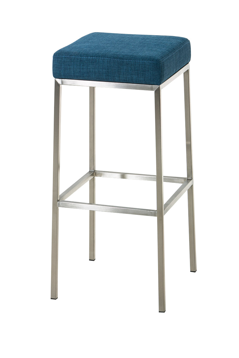Barkruk Montreal 85 Stof blauw,roestvrij staal blau