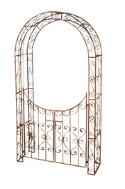 Rosenbogen m. Tor Sina antik braun